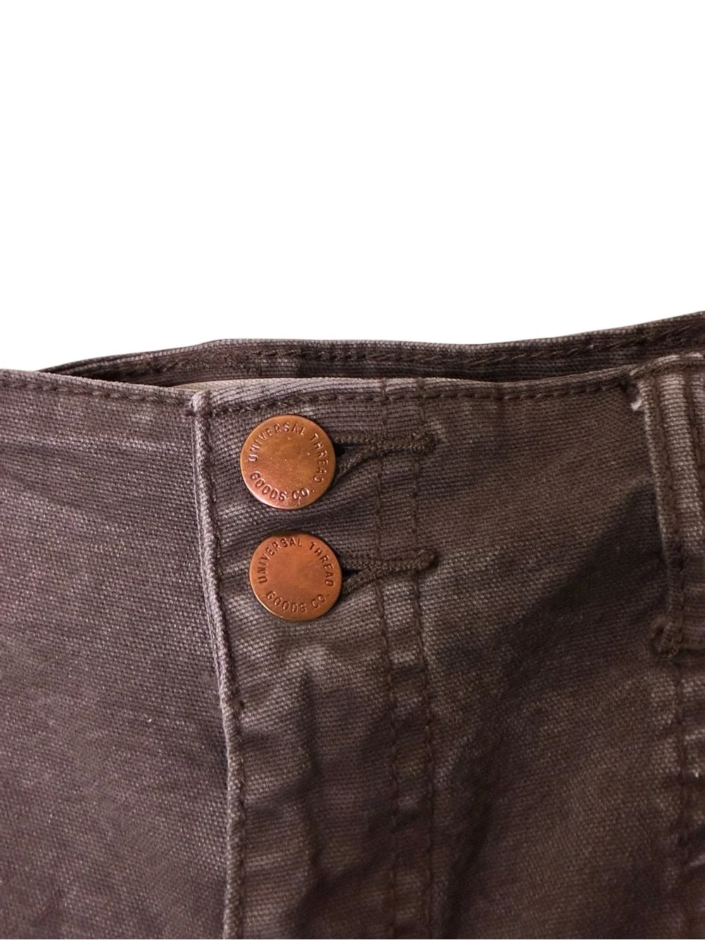 Universal Thread | Brown high rise midi cotton shorts sailor cut size 6/28